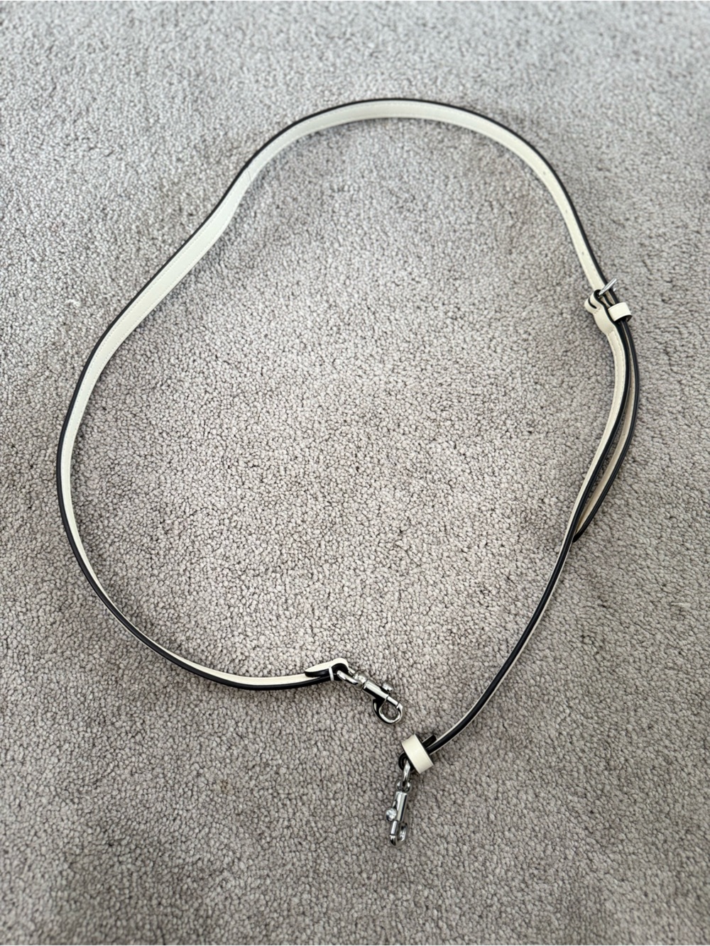 Coach White Leather Purse Strap